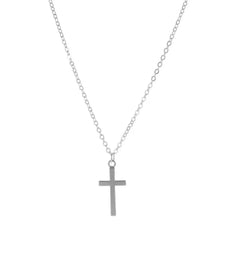 Cross Gold and Silver Pendant Necklace