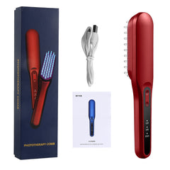 Hair Growth Comb with Red/Blue Light Therapy