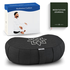 Mindful & Modern Large Meditation Cushion | Zafu Yoga Bolster Meditation Floor Pillow Seat