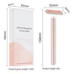 4-in-1 LED Facial Wand with EMS & Red Light Therapy