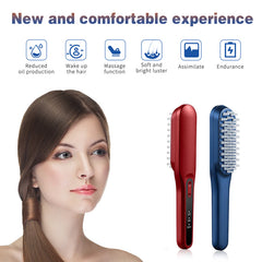 Hair Growth Comb with Red/Blue Light Therapy